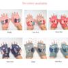 Children's Gloves with Half-Finger Flip Cover, Winter Cute Thickened Warm Five-Finger Gloves for Boys and Girls, Suitable for Elementary School