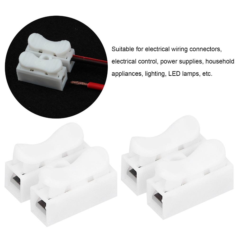 200PCS 10A Press Terminal Connectors 250V Quick Connector Cable Clamp For Automotive