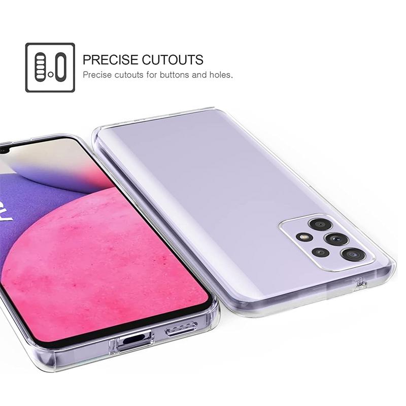 Прозрачный чехол для защиты всего тела на 360 градусов для Samsung Galaxy A53 A33 A73 A22 A13 A32 A52 A12 A51 S21 Plus S22 Ультра прозрачный силиконовый двусторонний чехол