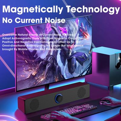Саундбар с объемным звуком 4D Bluetooth 5.0 Домашний кинотеатр Стерео Сабвуфер Проводная Беспроводная Колонка для ПК Ноутбука Компьютера Игр Фильмов