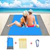 200x210cm Waterproof Pocket Beach Mat Folding Camping Sand Free Blanket Mattress Portable Lightweight Mat Outdoor Picnic Mat