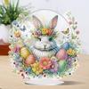 Special Shape Diamond Painting Tabletop Ornaments Kit Cute Rabbit Easter Desktop Diamond Art Kits Egg Flower for Adults Beginner