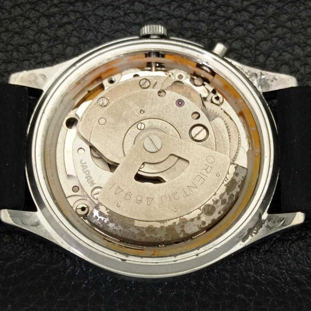 АВТОМАТИЧЕСКИЕ МУЖСКИЕ ЧАСЫ ORIENT CRYSTAL 46941 JAPAN DAY&DATE С ЧЕРНЫМ ЦИФЕРБЛАТОМ a431936-2 R109-a431936