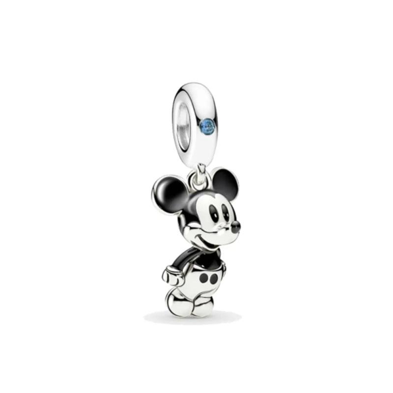 Cute Anime Series 925 Silver Charm Duck Mouse Rabbit Pendant Suitable for Bracelet DIY Fashion Jewelry Accessories