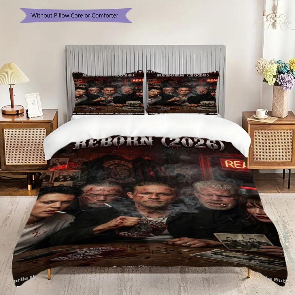 Skull Crossbones Dark Portrait Bedding 1 Duvet Cover 2 Pillowcase Without Core Duvet Cover And Pillowcase Christmas Birthday Gift
