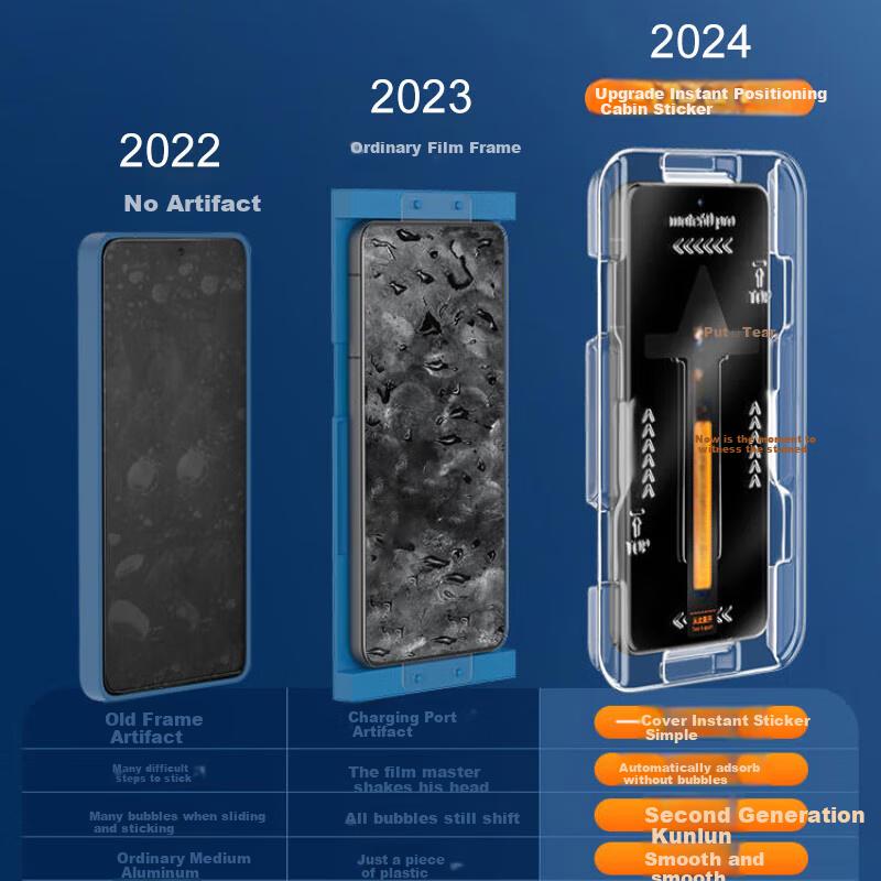 2-Pack Free Replacement If Damaged Tempered Glass Screen Protector for OPPO FindX6, Curved High-Definition Protective Film for OPPO FindX6 Smartphone