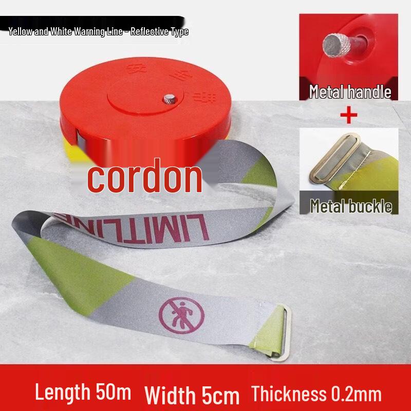 Reflective Retractable Safety Warning Tape