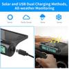 Smart TPMS Solar Tyre Pressure Monitoring System 4 Sensors Display Solar Intelligent Car Tyre Pressure  Air Pressure Gauge