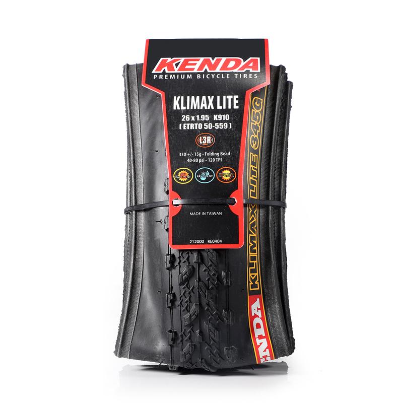 Велосипедная покрышка Kenda 26x1.95 (50-559) Складные ультралегкие MTB покрышки для горного велосипеда, 120 TPI, кевларовая защита от проколов, складной борт, 365 г
