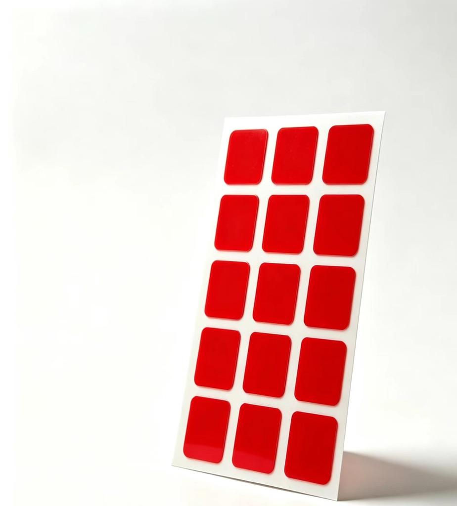 Heavy Duty Red Liner Acrylic Tape Residue Free Removable Strong Adhesion for Construction Decoration Bonding