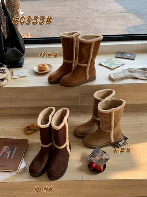 Зимой 25 лет, новые женские зимние сапоги-дутики средней длины из бархата на толстой подошве, теплые, из овечьего кудрявого велюра