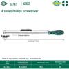 Магнитная крестовая отвертка SATA 62303, отвертка Torx 62304, серия A 62302