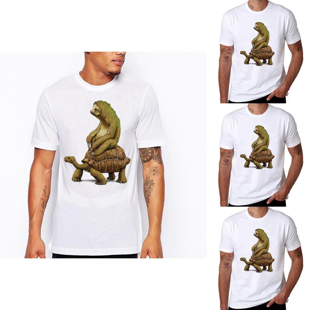 Tortoise Usa Zootopia Sloth Design Tshirt Mens Short Sleeve Funny Shirts Tops