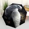 Pigeon, Feather Themed Automatic Opening and Closing Umbrella, Brightly Colored 8-rib Portable Umbrella, Suitable for Men and Women, A Perfe