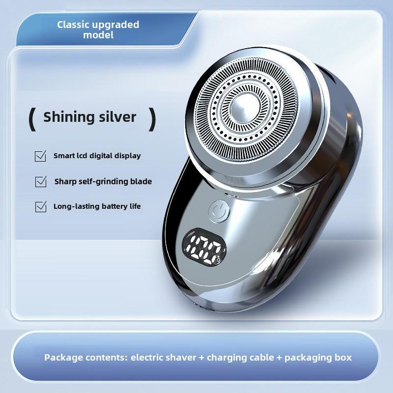 Компактная дорожная электробритва с цифровым дисплеем для мужчин