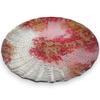 Large Glass Serving Red and by Sairan J-kitchens Plate, Round, 25cm, Gold,