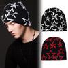 Hip Hop Pentagram Knit Hat Pullover Hats Casual Ski Hats Party Cold-proof Cap  Autumn Winter