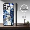 C-Cool Blue O-Ocean Retro Phone Case For iPhone17,16,15,14,13,12,11 Plus,Pro Magnetic with Magsafe Wireless Charging