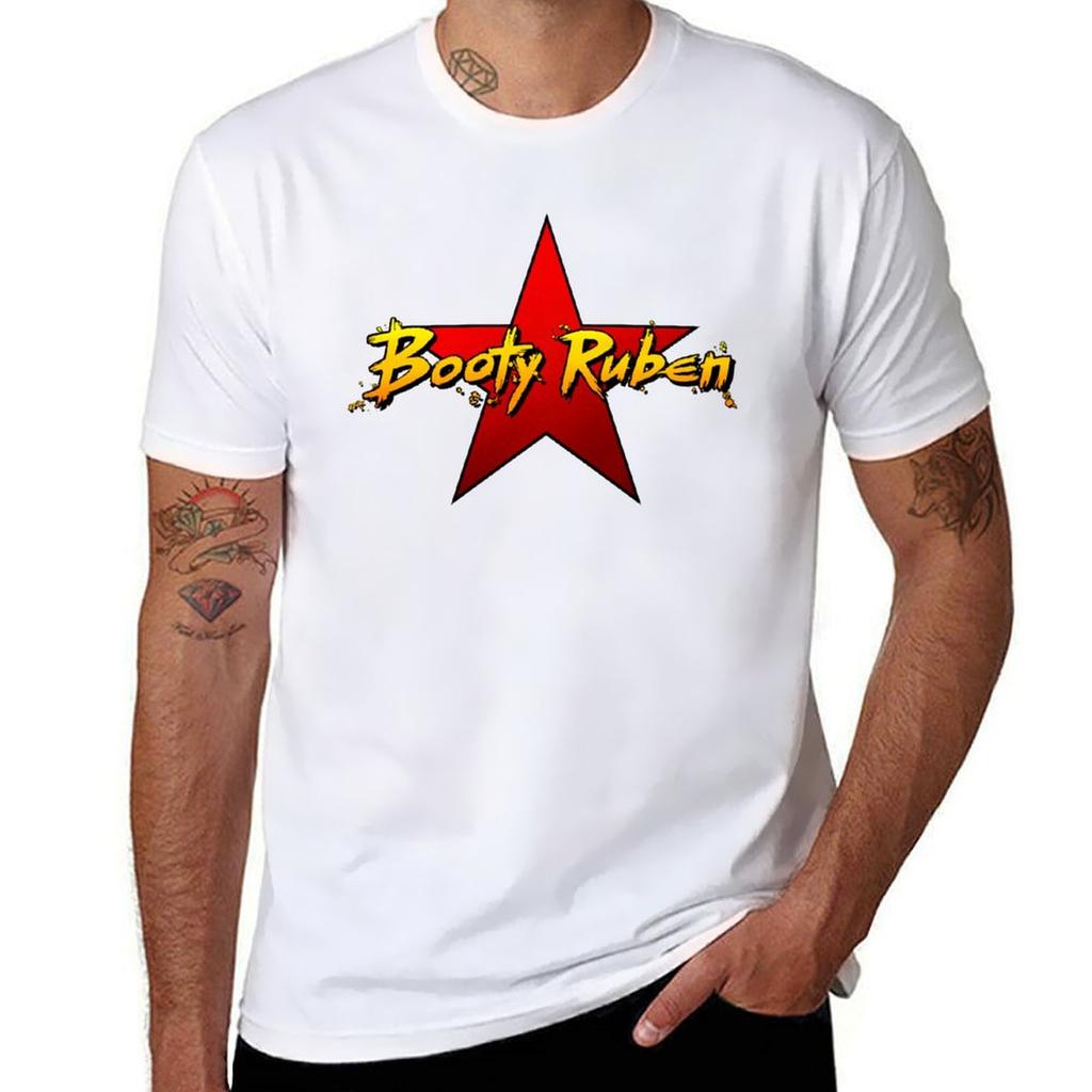 Booty Ruben Rock Star Fire Tshirt Casual Basic Street Style Tshirt