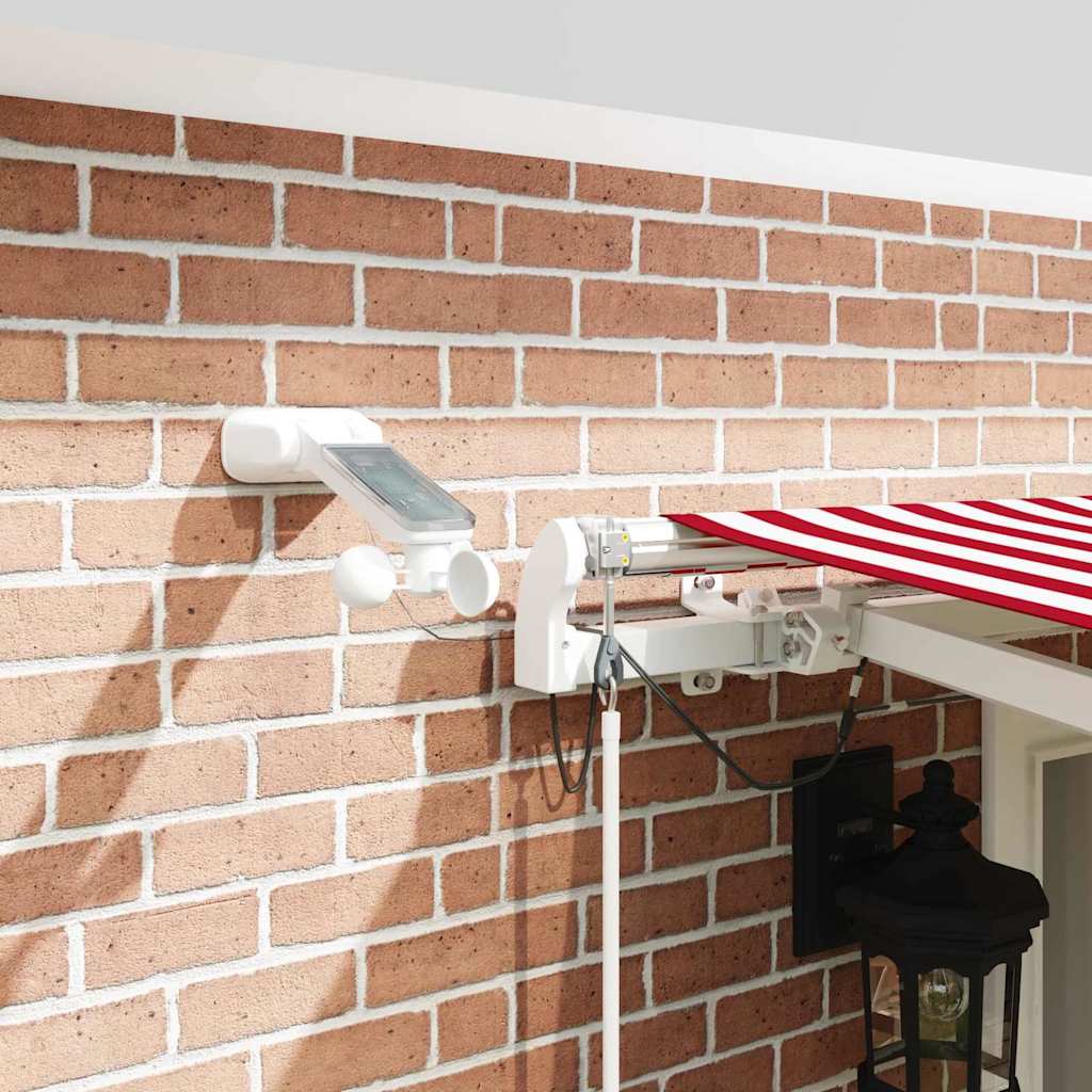Awning Fabric Red and White 500 x 350 cm Polyester