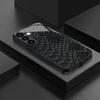 Черный чехол из закаленного стекла с текстурой рыбьей чешуи для Samsung Galaxy S26 S25 S24 S23 S22 S21 S20fe/plus/ultra противоударный