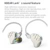 KBEAR Lark Circle Iron K Song Line - управляемая HIFI гарнитура для мониторинга лихорадки, наушники-вкладыши для прослушивания