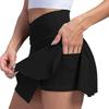 Женская теннисная юбка с карманом и высокой талией для гольфа, летняя повседневная спортивная юбка для бега, пиклбола, тренировок с внутренними шортами