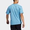 adidas Originals Heavyweight Shmoofoil Logo Футболка с круглым вырезом Мужские топы Туманно-синий GL9937