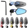 1 Pair 7/8" 22mm Motorcycle Rearview Mirrors Universal Scooter Bar End Handlebar Mirror Rear View Mirror Accessories