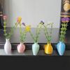 5Pcs Modern Tiny Magnetic Bud Vases 3D Printing Vase Fridge Stickers Kitchen