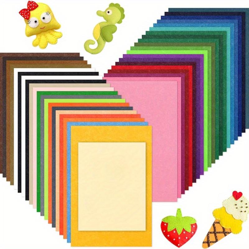 40/20 Sheets Rigid Felt Fabric, Craft Felt In Various Colors, for Crafts, Sewing, Decorations