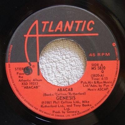 7-дюймовая пластинка GENESIS - Abacab MS5820 Atlantic 1981 Канада Рок Б/у