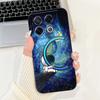 Мягкий силиконовый ТПУ матовый чехол Funda для Infinix GT 20 Pro / Infinix X6871 GT20Pro, задняя крышка, Астронавт, Лунная ночь, Расписной