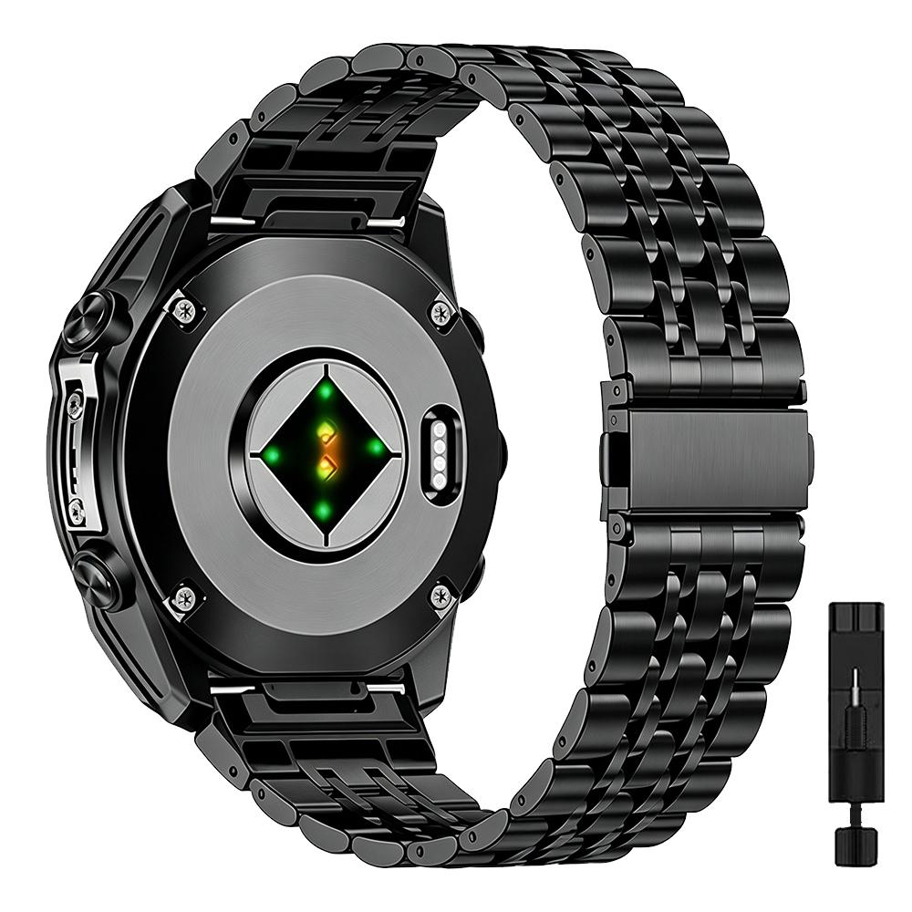 Быстросъемный ремешок из нержавеющей стали для часов Garmin Fenix 8 6 7 Pro 5 Plus 5X 6x 7x 3HR Tactix 7 AMOLED 8 Epix 26мм 22мм Металлический ремешок