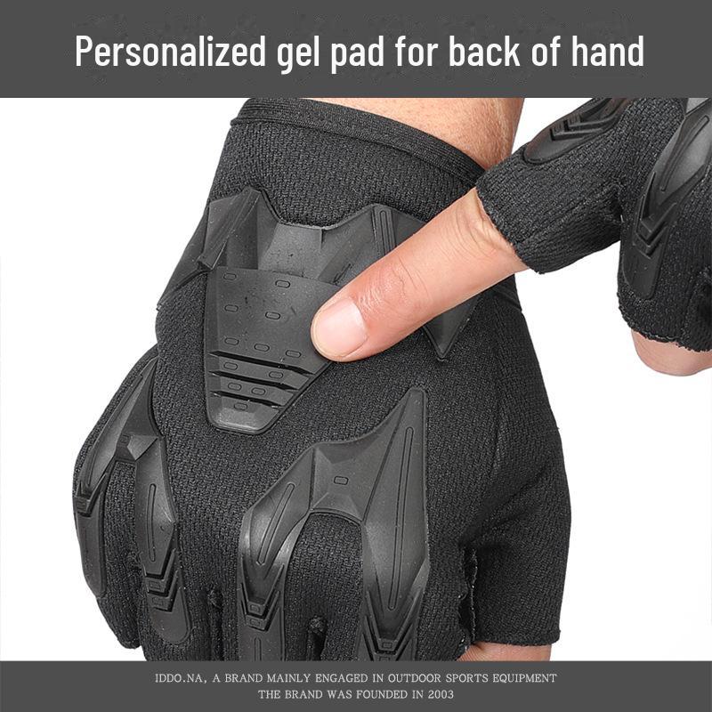 Мужские перчатки с полупальцами: Нескользящие, износостойкие для занятий спортом на открытом воздухе, велоспортом и альпинизмом. Воздухопроницаемые для весны, лета и осени.