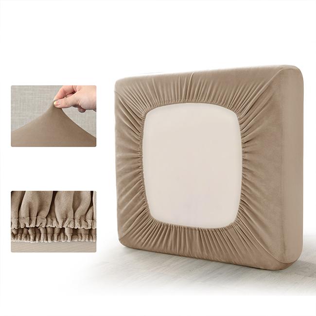 Sofa Seat Cover, Velvet, Beige, Coffee With Milk 50-65Cm