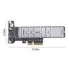PCIe 5.0 To M.2 NVMe Adapter Card for 2230/42/60/80/110 SSD M. 2 NVME SSD To PCIe X4 Adapter Expansion Card (Not for SATA NGFF)