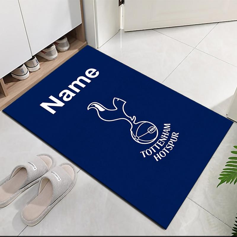 Custom Name Tottenham Hotspur Printed Carpet Rug For Office Chair Living Room Bedroom Kitchen Room Decor Gifts