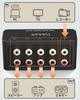 Cubilux RCA Пассивный RCA 1 Вход 4 Выхода Стерео RCA Алюминиевый Сплав RCA Распределительная Коробка AS-R1 4-канальный Разветвитель, Распределитель, Разделитель,