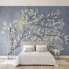 Wallpaper 3d Stereo Branches Leaves Fresco Living Room Bedroom Home Decor Background Wall Mural