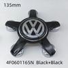 DKRSE1 For VW Volkswagen Jetta MK5 Golf 4pcs 135mm Volkswagen Golf Polo Car Wheel Center Caps 5Pins Rim Hub Cover Hubcap Logo Badge Emb