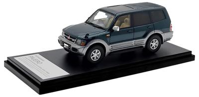 Inter Allied Hi Story Mitsubishi PAJERO Long SUPER EXCEED 3200 Foresta Silver Готовый продукт 1/43 DI-DIESEL (1999) Зеленый/Королева