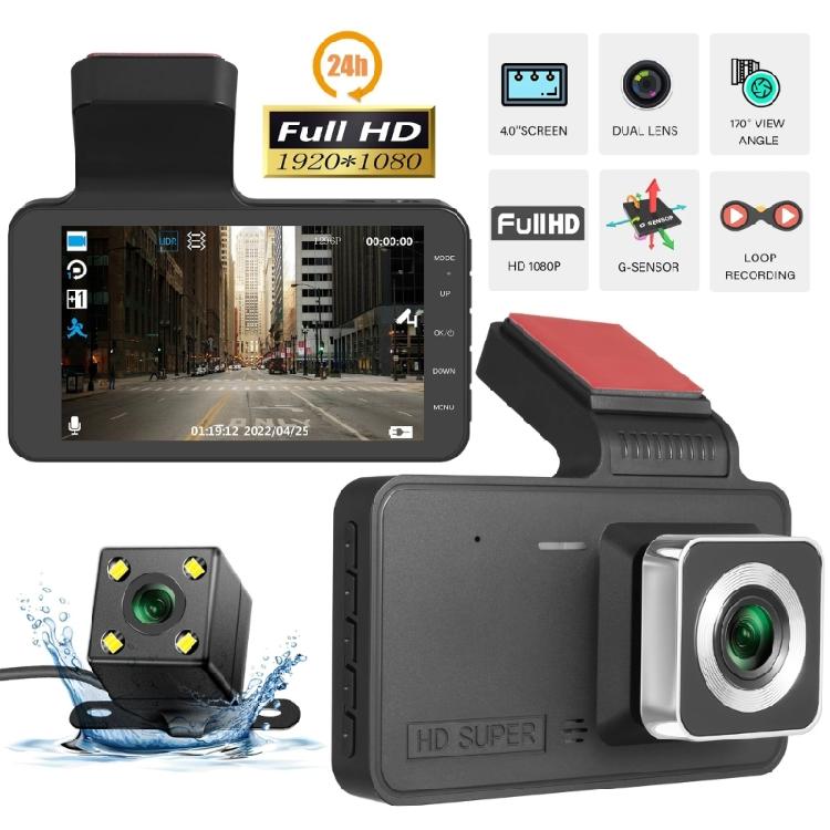 4-дюймовая видеорегистратор Dashing Camera передний и задний видеорегистраторы для автомобиля Dashing Camera для автомобиля 1080P видеорегистратор для автомобиля Dashing Camera
