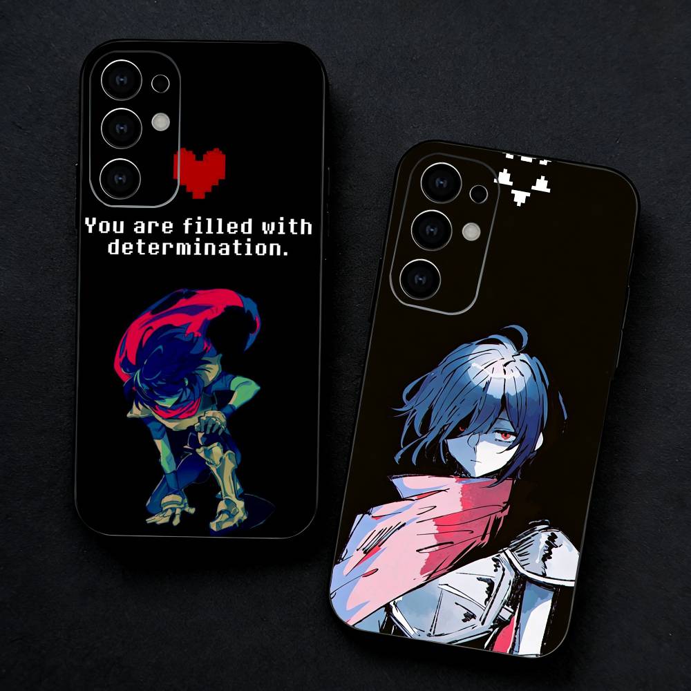 Игровой чехол для телефона D-Deltarune Kris для Samsung S25, S24, S23, S22, S21, S20, Plus, Fe, Lite, Другие Черный Чехол