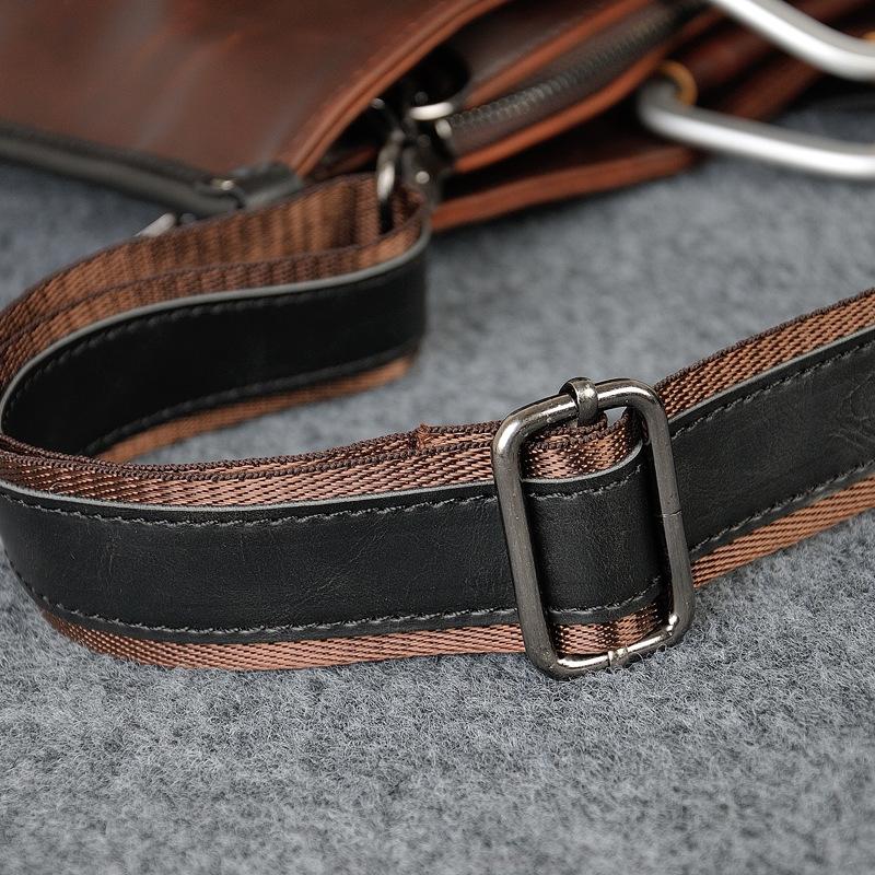 Мужская повседневная модная сумка через плечо на одно плечо, мужская сумка в стиле ретро, ​​простая атмосферная сумка для документов