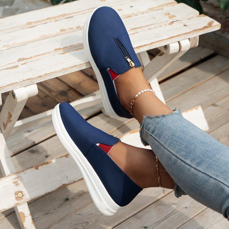 Women's Fashion Outdoor Plus Size Casual Lazy Shoes Summer Women's Board Shoes Flat Shoes