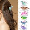 Acrylic Cute Cartoon Dinosaur Hair Claw Women Girls Simple Kawaii Hair Grab Clip Back of Head Hair Shark Clip Style Accessories