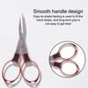 Stainless Steel Fishing Line Cutter Portable Needlework Scissors Stationery Scissors  Student