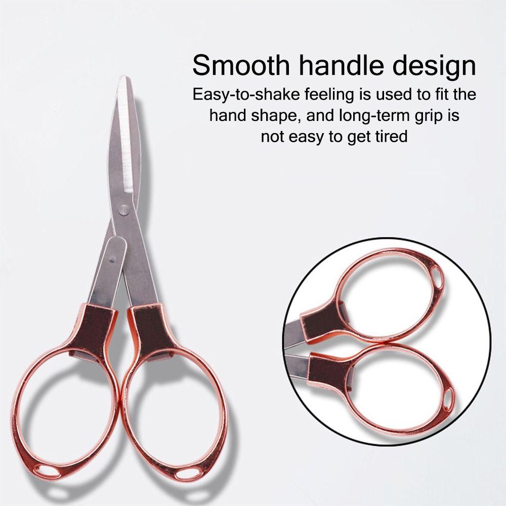 Stainless Steel Fishing Line Cutter Portable Needlework Scissors Stationery Scissors  Student