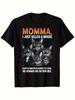 Funny Cat Mom T-Shirt Holiday Shoppers Streetwear Fashion Cartoon Print Breathable Material Round Neck Top Holiday Shoppers, Seasonal Casual And Trend